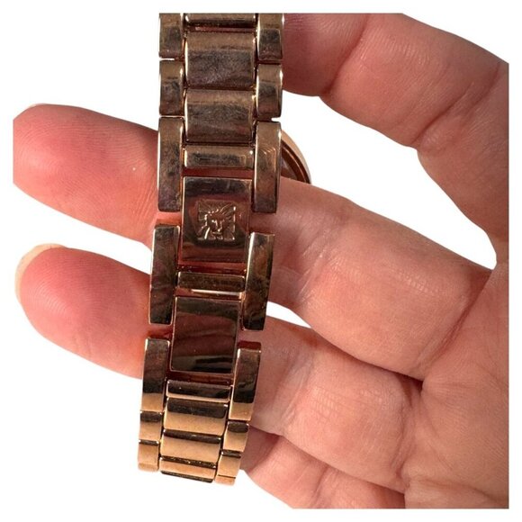 Anne Klein Diamond Dial Bracelet Watch Rose Gold Tone - Picture 4 of 6